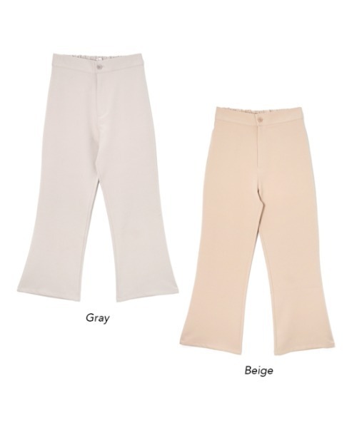 flower（フラワー）の「デイリーフレアパンツ（その他パンツ・レディース・ベージュ/グレー・FREE）」の20枚目の写真