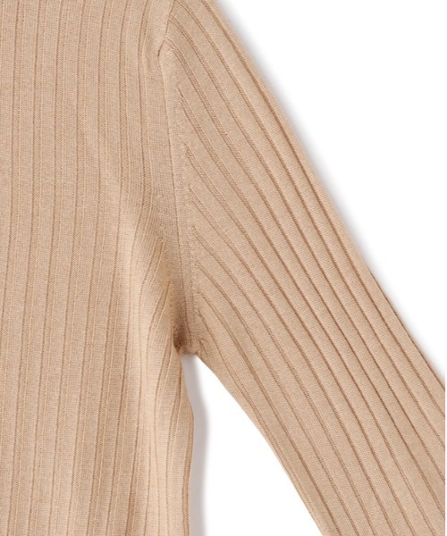 SUNSPEL(サンスペル)の「WOMEN’S MERINO SILK RIB(ニット/セーター・レディース・ナチュラル/ネイビー・2)」の10枚目の写真