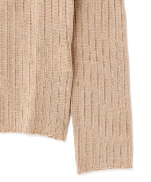 SUNSPEL(サンスペル)の「WOMEN’S MERINO SILK RIB(ニット/セーター・レディース・ナチュラル/ネイビー・2)」の11枚目の写真
