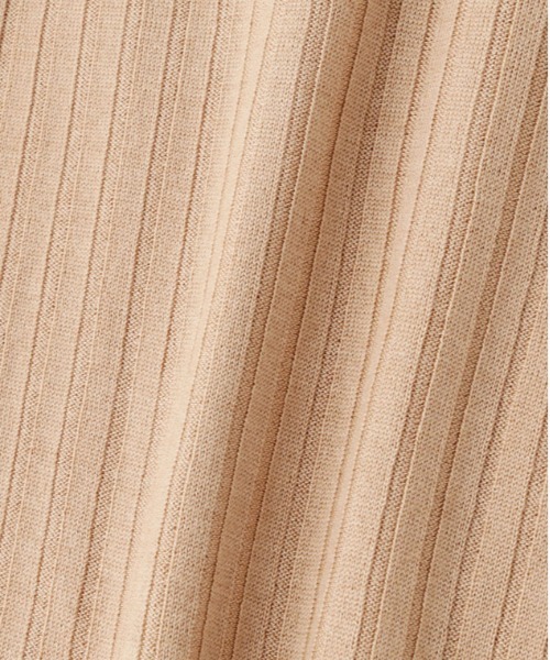 SUNSPEL(サンスペル)の「WOMEN’S MERINO SILK RIB(ニット/セーター・レディース・ナチュラル/ネイビー・2)」の3枚目の写真