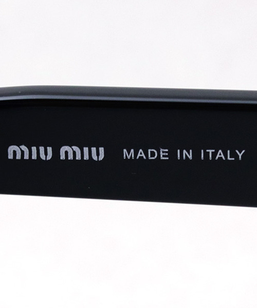 MIU MIU ミュウミュウ MU04VS 1AB0A7 53 サングラス UVカット miu miu（ミュウミュウ）の「【miumiu/ミュウミュウ】ラウンド