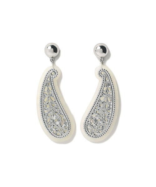 Ray BEAMS(レイビームス)の「Ray BEAMS / ペイズリー イヤリング(イヤリング・レディース・シルバー/ゴールド・ONE SIZE)」の1枚目の写真