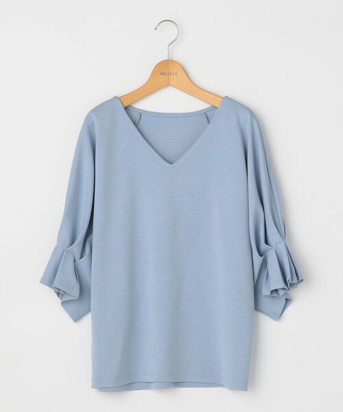NOLLEY’S(ノーリーズ)の「ダンボールプルオーバーカットソー(Tシャツ/カットソー・レディース・チャコールグレー/オフホワイト/サックスブルー/ブラック・38)」の15枚目の写真