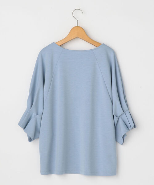 NOLLEY’S(ノーリーズ)の「ダンボールプルオーバーカットソー(Tシャツ/カットソー・レディース・チャコールグレー/オフホワイト/サックスブルー/ブラック・38)」の14枚目の写真
