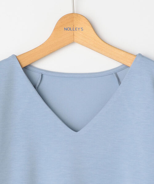 NOLLEY’S(ノーリーズ)の「ダンボールプルオーバーカットソー(Tシャツ/カットソー・レディース・チャコールグレー/オフホワイト/サックスブルー/ブラック・38)」の13枚目の写真
