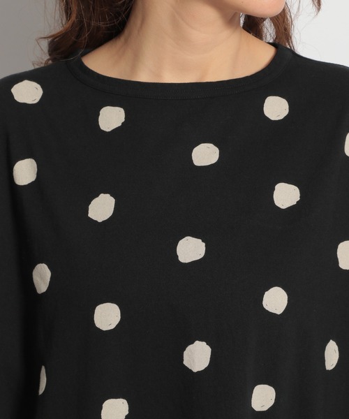 ichi（イチ）の「【ichi(イチ)】ドットカットワンピース（ワンピース・レディース・ホワイト/ブラック・FREE）」の8枚目の写真