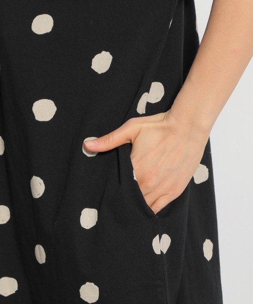 ichi（イチ）の「【ichi(イチ)】ドットカットワンピース（ワンピース・レディース・ホワイト/ブラック・FREE）」の10枚目の写真