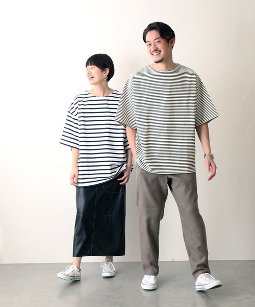 JOURNAL STANDARD(ジャーナルスタンダード)の「フレンチボーダー ショートスリーブTシャツ(Tシャツ/カットソー・メンズ・ホワイト系その他3/ホワイト系その他2/ホワイト系その他/ホワイト・LARGE/MEDIUM)」の8枚目の写真