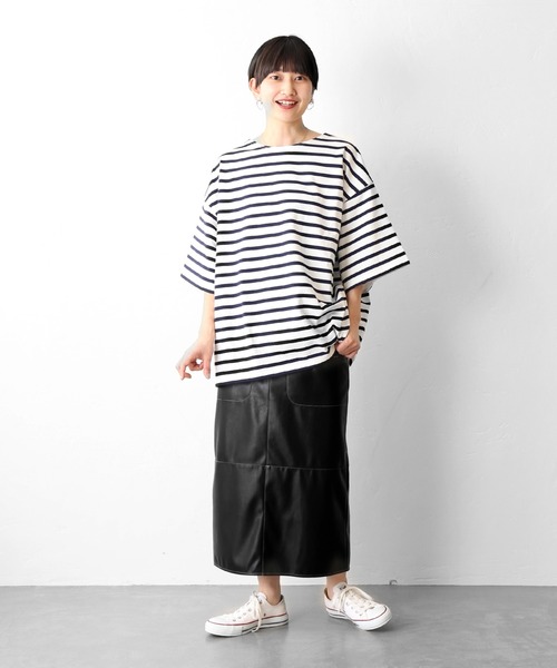 JOURNAL STANDARD(ジャーナルスタンダード)の「フレンチボーダー ショートスリーブTシャツ(Tシャツ/カットソー・メンズ・ホワイト系その他3/ホワイト系その他2/ホワイト系その他/ホワイト・LARGE/MEDIUM)」の14枚目の写真