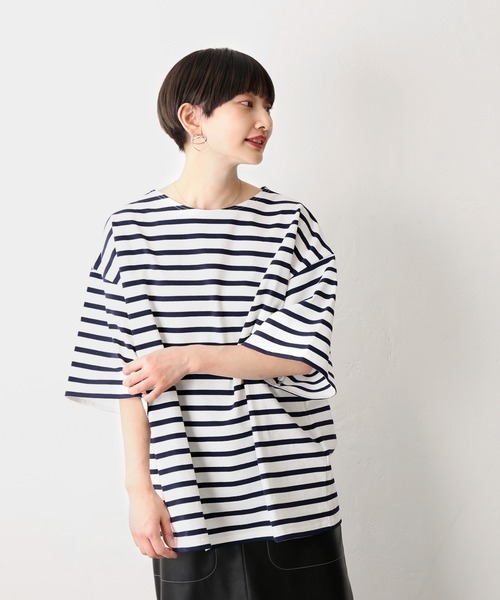 JOURNAL STANDARD(ジャーナルスタンダード)の「フレンチボーダー ショートスリーブTシャツ(Tシャツ/カットソー・メンズ・ホワイト系その他3/ホワイト系その他2/ホワイト系その他/ホワイト・LARGE/MEDIUM)」の13枚目の写真