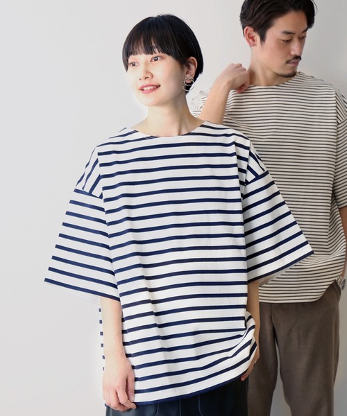 JOURNAL STANDARD(ジャーナルスタンダード)の「フレンチボーダー ショートスリーブTシャツ(Tシャツ/カットソー・メンズ・ホワイト系その他3/ホワイト系その他2/ホワイト系その他/ホワイト・LARGE/MEDIUM)」の10枚目の写真