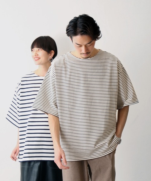 JOURNAL STANDARD(ジャーナルスタンダード)の「フレンチボーダー ショートスリーブTシャツ(Tシャツ/カットソー・メンズ・ホワイト系その他3/ホワイト系その他2/ホワイト系その他/ホワイト・LARGE/MEDIUM)」の5枚目の写真