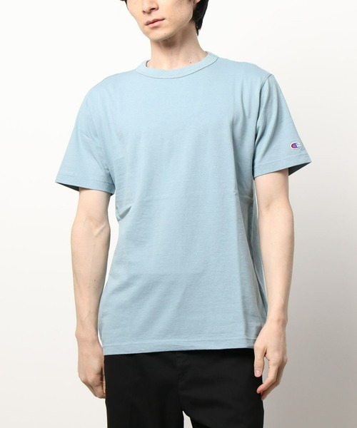 Champion(チャンピオン)の「Champion(チャンピオン)無地半袖Tシャツ(Tシャツ/カットソー・メンズ・ホワイト/ベージュ/ピンク/ブラック/パープル/ブルー/サックスブルー/ダークグリーン/ライラック・XL/L/M/S)」の6枚目の写真