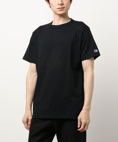 Champion(チャンピオン)の「Champion(チャンピオン)無地半袖Tシャツ(Tシャツ/カットソー・メンズ・ホワイト/ベージュ/ピンク/ブラック/パープル/ブルー/サックスブルー/ダークグリーン/ライラック・XL/L/M/S)」の3枚目の写真