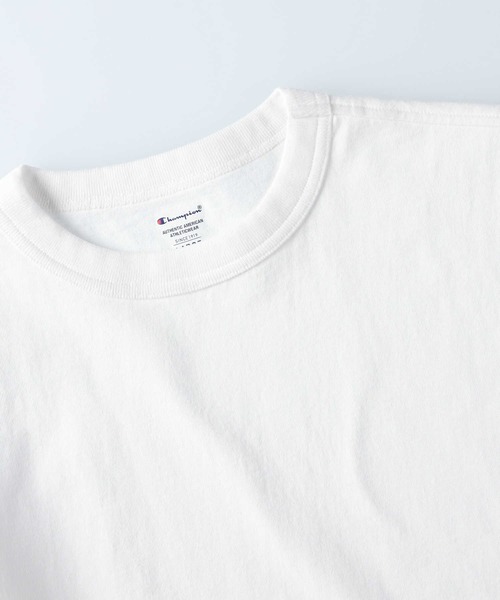 Champion(チャンピオン)の「Champion(チャンピオン)無地半袖Tシャツ(Tシャツ/カットソー・メンズ・ホワイト/ベージュ/ピンク/ブラック/パープル/ブルー/サックスブルー/ダークグリーン/ライラック・XL/L/M/S)」の19枚目の写真