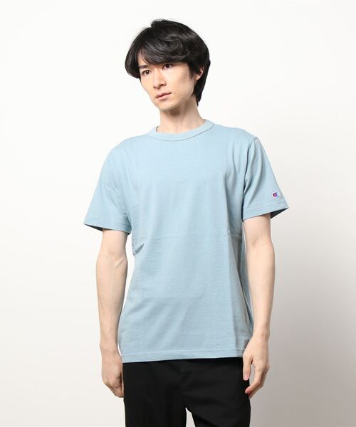 Champion(チャンピオン)の「Champion(チャンピオン)無地半袖Tシャツ(Tシャツ/カットソー・メンズ・ホワイト/ベージュ/ピンク/ブラック/パープル/ブルー/サックスブルー/ダークグリーン/ライラック・XL/L/M/S)」の12枚目の写真