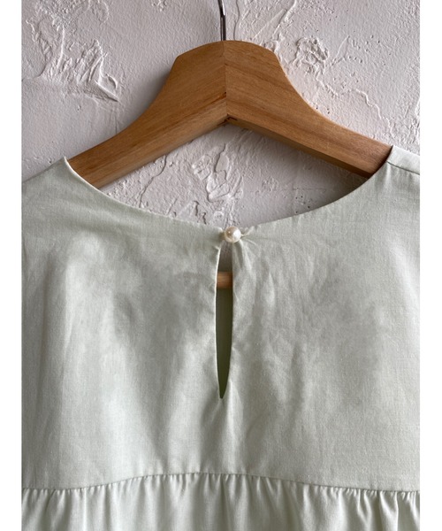 She's Closet（シーズクローゼット）の「半袖フリル ３段ティアード  チュニックワンピース（チュニック・レディース・ホワイト/パープル/ミント/ブラック・FREE）」の18枚目の写真