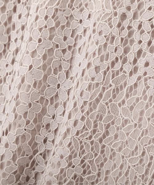 NATURAL BEAUTY BASIC（ナチュラルビューティーベーシック）の「レースカットソートップス（Tシャツ/カットソー・レディース・ピンク/グレイッシュベージュ/カーキ・MEDIUM）」の9枚目の写真