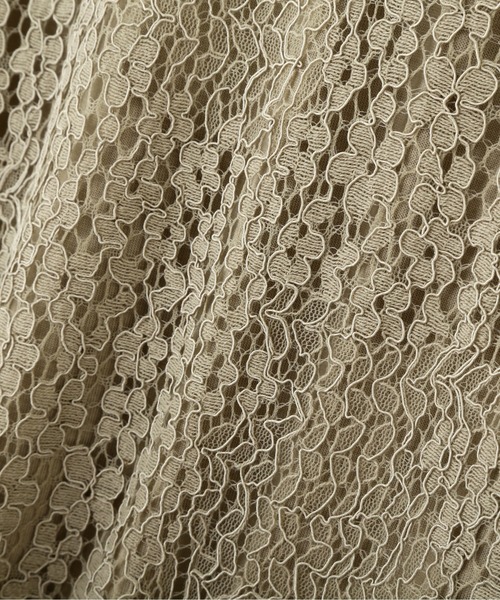 NATURAL BEAUTY BASIC（ナチュラルビューティーベーシック）の「レースカットソートップス（Tシャツ/カットソー・レディース・ピンク/グレイッシュベージュ/カーキ・MEDIUM）」の14枚目の写真