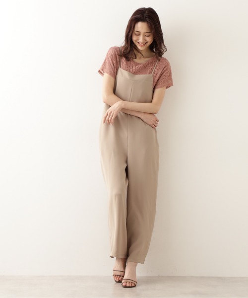 NATURAL BEAUTY BASIC（ナチュラルビューティーベーシック）の「レースカットソートップス（Tシャツ/カットソー・レディース・ピンク/グレイッシュベージュ/カーキ・MEDIUM）」の15枚目の写真