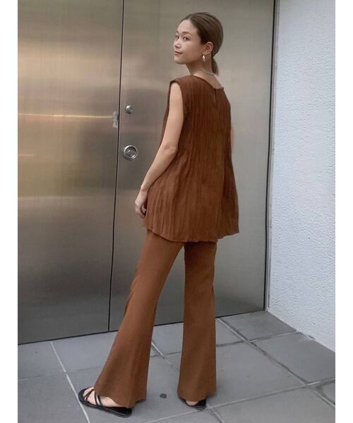 MURUA（ムルーア）の「ラウンドワッシャーチュニック（シャツ/ブラウス・レディース・ブラック/ベージュ/ブラウン・FREE）」の16枚目の写真