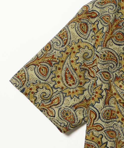 BEAMS PLUS（ビームスプラス）の「BEAMS PLUS / ブロックプリント オープンカラーシャツ（シャツ/ブラウス・メンズ・ベージュ/ブラウン・SMALL/MEDIUM/LARGE/X-LARGE）」の14枚目の写真