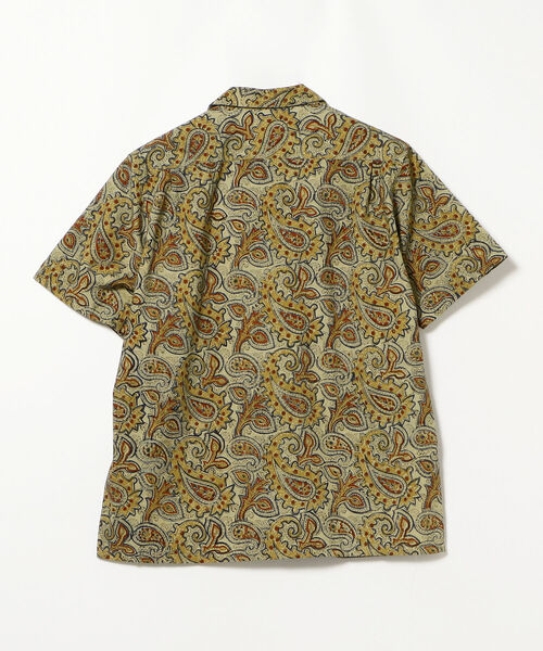 BEAMS PLUS（ビームスプラス）の「BEAMS PLUS / ブロックプリント オープンカラーシャツ（シャツ/ブラウス・メンズ・ベージュ/ブラウン・SMALL/MEDIUM/LARGE/X-LARGE）」の8枚目の写真