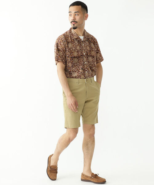 BEAMS PLUS（ビームスプラス）の「BEAMS PLUS / ブロックプリント オープンカラーシャツ（シャツ/ブラウス・メンズ・ベージュ/ブラウン・SMALL/MEDIUM/LARGE/X-LARGE）」の19枚目の写真