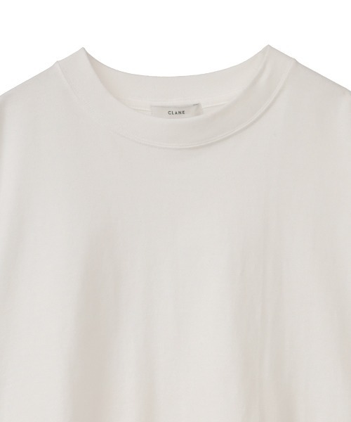 CLANE（クラネ）の「【CLANE(クラネ)】バックフリルTシャツ / BACK FRILL TEE 10105-1122（Tシャツ/カットソー・レディース・ホワイト/ブラック/ベージュ/パープル・1）」の12枚目の写真