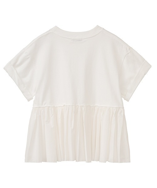 CLANE DESIGN ベージュ フリルシャツ B CLANE（クラネ）の「【CLANE(クラネ)】バックフローウィング