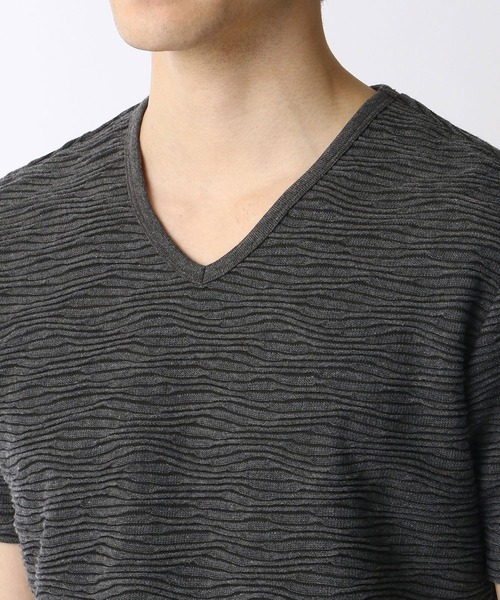 NICOLE CLUB FOR MEN（ニコルクラブフォーメン）の「ブリスタージャカード半袖カットソー（Tシャツ/カットソー・メンズ・ブラック/グレー/ホワイト/その他1/その他2・LARGE/X-LARGE/MEDIUM）」の22枚目の写真