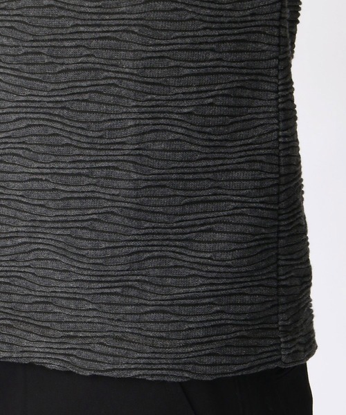 NICOLE CLUB FOR MEN（ニコルクラブフォーメン）の「ブリスタージャカード半袖カットソー（Tシャツ/カットソー・メンズ・ブラック/グレー/ホワイト/その他1/その他2・LARGE/X-LARGE/MEDIUM）」の20枚目の写真