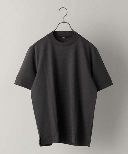 SHIPS（シップス）の「【WEB限定】SHIPS: 形態安定 防シワ加工 テレワーク ビズ クルーネック Tシャツ（Tシャツ/カットソー・メンズ・ライトブルー/ブラック/ホワイト/チャコールグレー/ネイビー・LARGE/XX-LARGE/MEDIUM/X-LARGE/SMALL）」の4枚目の写真