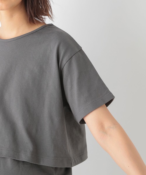 LEPSIM（レプシィム）の「マタニティ／２ＰＳＥＴワンピース　945185（マタニティウェア/グッズ・レディース・グレー/グリーン/グレイッシュベージュ・FREE）」の12枚目の写真