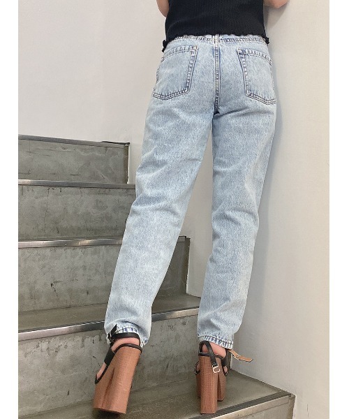 one way（ワンウェイ）の「マムデニム（デニムパンツ・レディース・ベージュ/ブラック系その他/ライトブルー・S/M）」の13枚目の写真