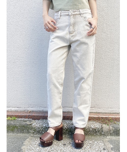 one way（ワンウェイ）の「マムデニム（デニムパンツ・レディース・ベージュ/ブラック系その他/ライトブルー・S/M）」の14枚目の写真