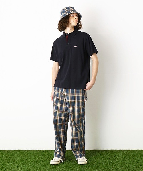 Purple&Yellow(パープルアンドイエロー)の「チェック柄 ペインターパンツ(その他パンツ・メンズ・オレンジ/ブルー/キナリ・SMALL/MEDIUM/LARGE/X-SMALL)」の6枚目の写真