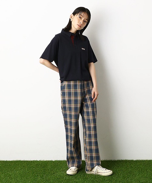 Purple&Yellow(パープルアンドイエロー)の「チェック柄 ペインターパンツ(その他パンツ・メンズ・オレンジ/ブルー/キナリ・SMALL/MEDIUM/LARGE/X-SMALL)」の7枚目の写真