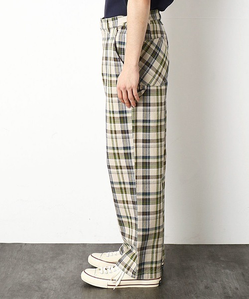 Purple&Yellow(パープルアンドイエロー)の「チェック柄 ペインターパンツ(その他パンツ・メンズ・オレンジ/ブルー/キナリ・SMALL/MEDIUM/LARGE/X-SMALL)」の13枚目の写真