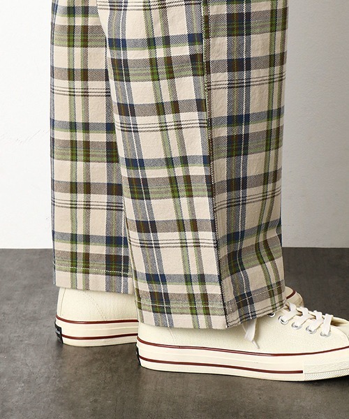 BELPER チェックパンツ 店舗限定】クレストブリッジチェックサキソニードビーオーバー