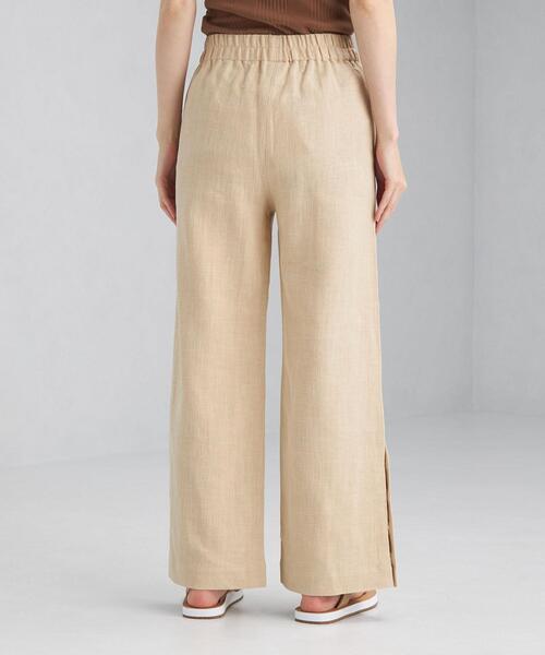 green label relaxing（グリーンレーベルリラクシング）の「[ エムワイエー ] SC MYA サイド ボタン パンツ（その他パンツ・レディース・ブラック/ベージュ・FREE）」の5枚目の写真