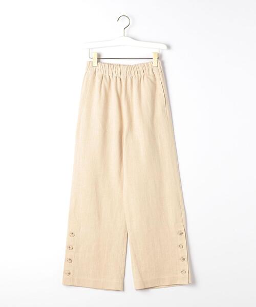 green label relaxing（グリーンレーベルリラクシング）の「[ エムワイエー ] SC MYA サイド ボタン パンツ（その他パンツ・レディース・ブラック/ベージュ・FREE）」の8枚目の写真