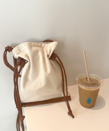 KOBE LETTUCE | キャンバス巾着バッグ(ショルダーバッグ)