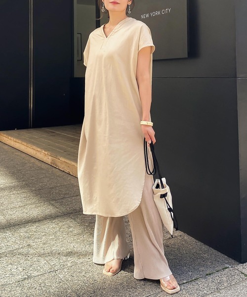 KOBE LETTUCE(コウベレタス)の「キャンバス巾着バッグ(ショルダーバッグ・レディース・ブラウン系その他/ベージュ系その他/ブラック系その他・FREE)」の10枚目の写真