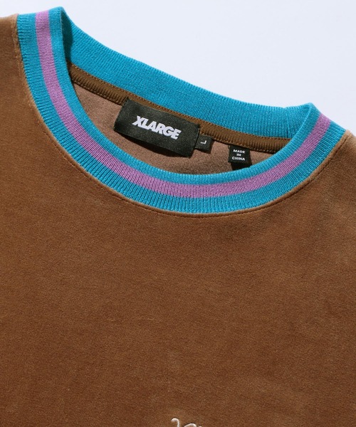 XLARGE（エクストララージ）の「VELOUR L/S TEE（Tシャツ/カットソー・メンズ・ブラック/ブラウン/グリーン・XL/M/L/S）」の4枚目の写真