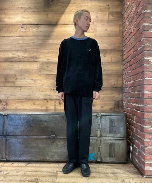 XLARGE（エクストララージ）の「VELOUR L/S TEE（Tシャツ/カットソー・メンズ・ブラック/ブラウン/グリーン・XL/M/L/S）」の17枚目の写真