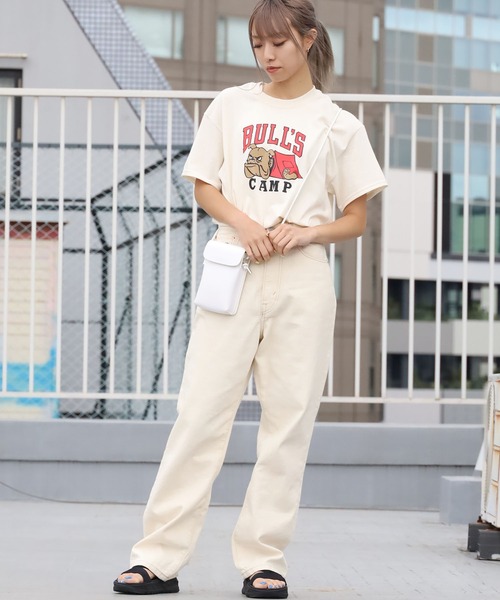 O.K.（オーケー）の「O.K./オーケー ブルドッグ Tシャツ/半袖Tシャツ（Tシャツ/カットソー・メンズ・ホワイト/ブラック/レッド/ナチュラル・M/L/XL）」の8枚目の写真