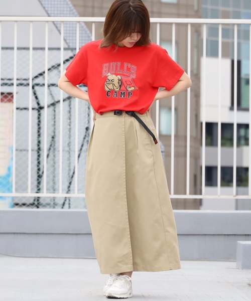 O.K.（オーケー）の「O.K./オーケー ブルドッグ Tシャツ/半袖Tシャツ（Tシャツ/カットソー・メンズ・ホワイト/ブラック/レッド/ナチュラル・M/L/XL）」の9枚目の写真