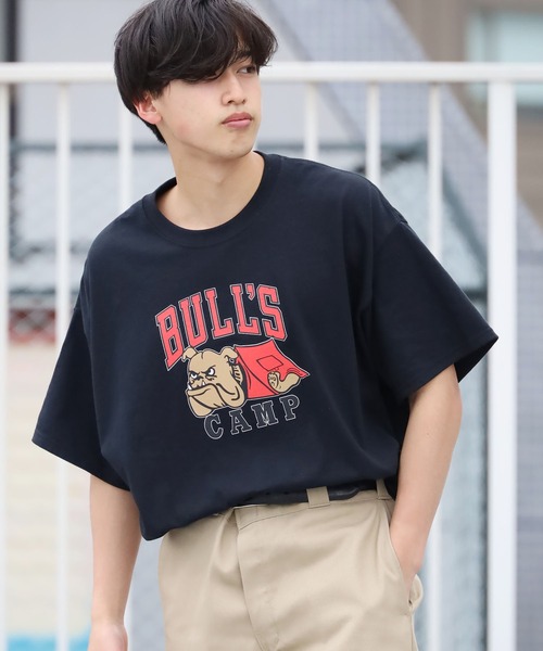 O.K.（オーケー）の「O.K./オーケー ブルドッグ Tシャツ/半袖Tシャツ（Tシャツ/カットソー・メンズ・ホワイト/ブラック/レッド/ナチュラル・M/L/XL）」の17枚目の写真