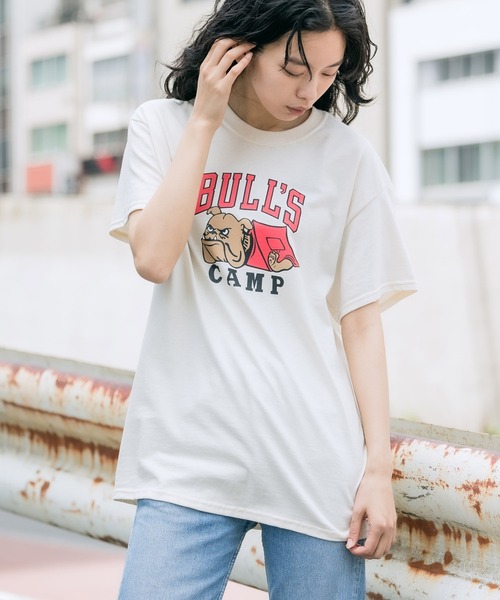 O.K.（オーケー）の「O.K./オーケー ブルドッグ Tシャツ/半袖Tシャツ（Tシャツ/カットソー・メンズ・ホワイト/ブラック/レッド/ナチュラル・M/L/XL）」の19枚目の写真